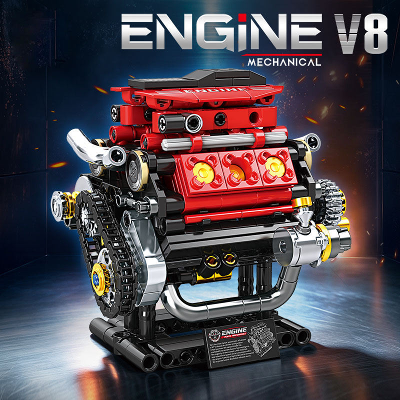Model Kit Engine - V8 엔진 및 플랫 6기통 엔진