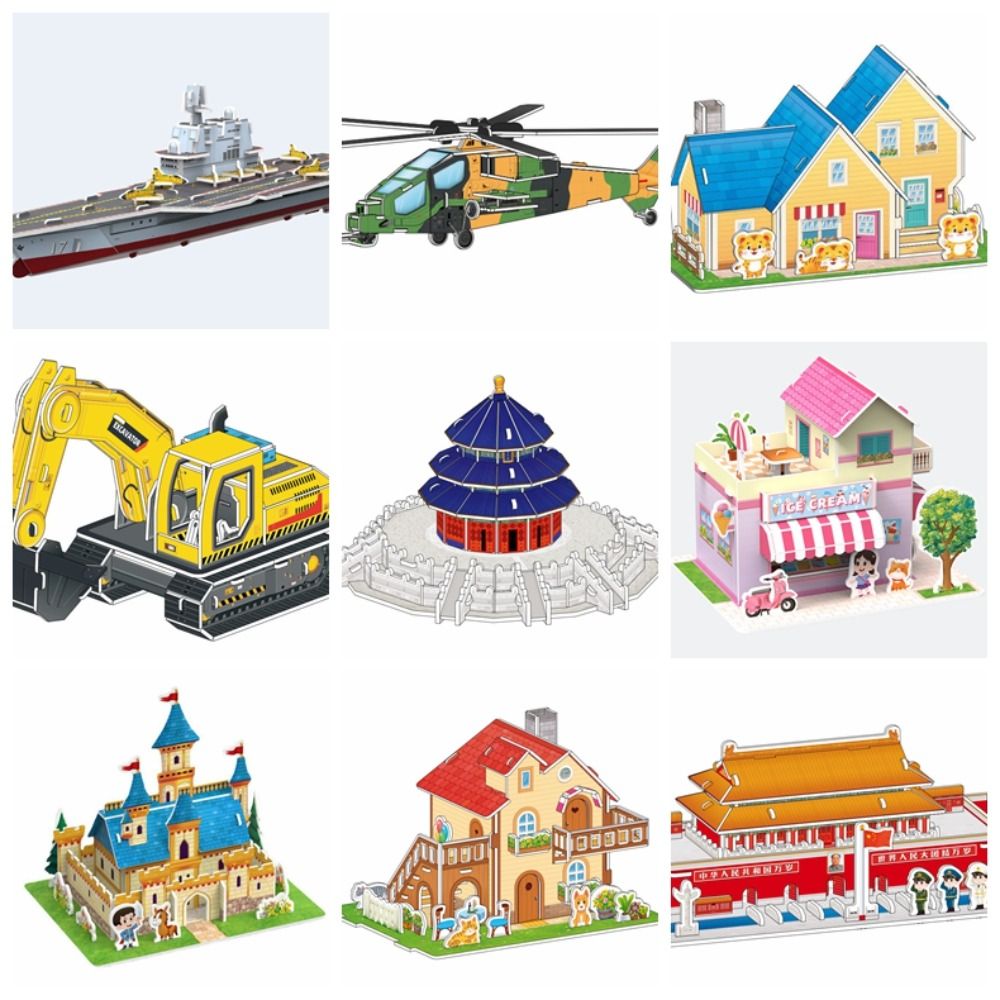 DIY 조립 건물 모델 종이 3D 퍼즐, 교육용 장난감 - Model Kit Eva 리뷰 및 가격