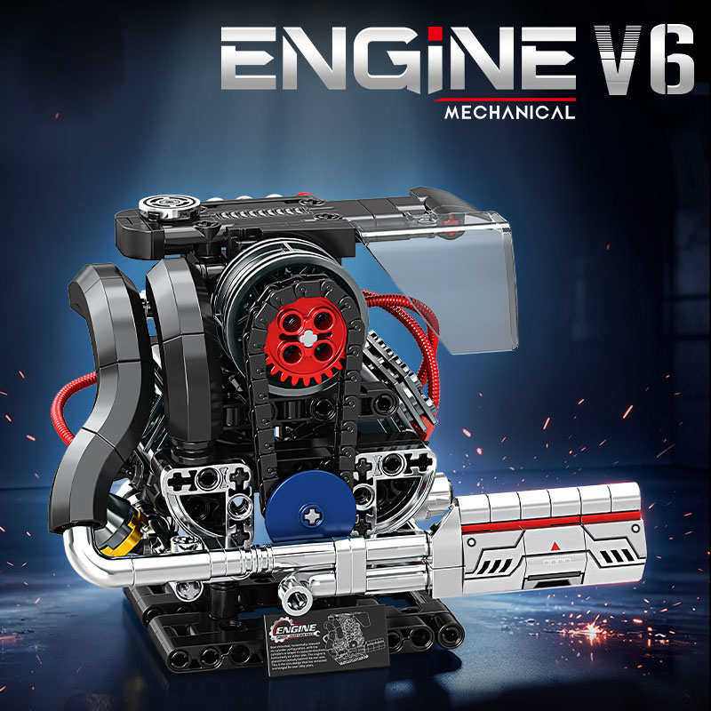 V8 엔진 및 플랫 6기통 엔진 조립 블록 세트, 수동 - Model Kit Engine 리뷰 및 가격