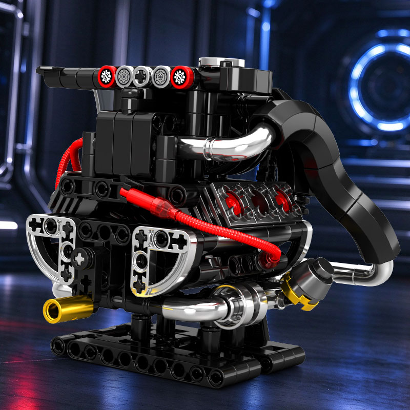 V8 엔진 및 플랫 6기통 엔진 조립 블록 세트, 수동 - Model Kit Engine 리뷰 및 가격